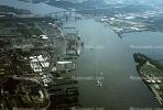 Port Richmond Philadelphia, Oil Storage Tanks, Betsy Ross Bridge, Delaware River, IPOV03P06_12