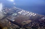 Refinery, Oil Storage Holding Tanks, near Narita, Japan, IPOV04P02_11