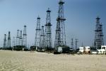 Oil Fields, Derrick, Extraction, Rig, Sand, Beach, IPOV04P02_15