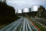Oil Storage Holding Tanks, Pipes, Koora sah, Caracas, Venezuela, IPOV04P03_07