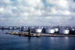 Storage Holding Tanks, Refinery, Pier, Docks, Curacao, Lesser Antilles, Willemstad, IPOV04P03_09