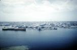 Harbor, Docks, Oil Storage Tanks, Refinery, Willemstad, Curacao, Lesser Antilles, 1962, 1960s, IPOV04P04_19