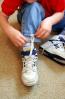 Boy Tying his shoes, shoestring, ITFV01P03_08