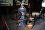Colonial Woman Weaving, ITMV01P09_09