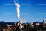 Lumber Mill, smoke, air pollution, soot, buildings