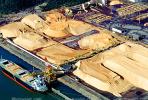 Conveyer Belt, Sawdust, Chips, Pulp, Coos Bay, Crane, dock, harbor, port, conveyer belts, IWLV02P03_11