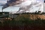Sawdust Mounds, Smokey Lumber Mill, smoke, air pollution, soot, buildings, IWPV01P02_11
