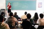 classroom, chalkboard, teaching, students, teacher, KECV02P09_05