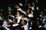 Graduation, Nurse, Women, chorus, singing, 1960s