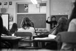 physics class, WJ Layton Teacher, Pacific Palisades High School, Pali Hi, 1970s, KEDPCD2609_091