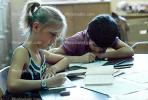classroom, student, Girl, writing, thinking, learning, KEDV02P04_11
