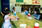 Lunchtime, Children Eating Lunch, classroom, desk, Student, KEDV02P06_07