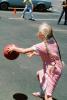 Kickball, girl, pigtails, KEDV02P09_12B