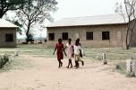 schoolyard, girls, buildings, Madzongwe, KEDV02P15_09