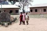 Schoolchildren, Girls Walking, Schoolyard, Madzongwe