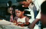 Girl learning to read, Reading, Teacher, classroom, Student, Madzongwe, KEDV03P02_04