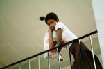 Schoolgirl, building, railing, Girl, Tete, KEDV03P03_04