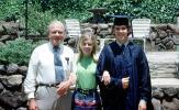 Graduation Day, Cap and Gown, Father, Son, Sister