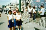 Schoolgirls, Uniform, Girls, Female, Bangkok, 1962, 1960s