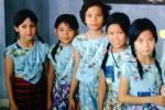 Girls, Costume, Thailand, Schoolgirls, Smiles, KEDV04P15_17B