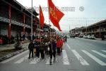 Crosswalk, Parade, March, Xiae Gansu, China, KEDV05P03_07
