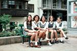 Teen Schoolgirls, smiles, smiling, uniforms, KEDV05P07_10