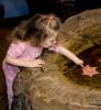 Girl playing with Sea Life, touch tank, hands-on, aquarium, sealife, starfish, hands-on exhibit, touch, KEPD01_058B