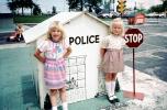 Police, STOP sign, July 1985, 1980s