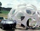 Fly's Eye Dome, Dymaxion Car, Snowmass, Colorado, Windstar Event, July 1980, 1980s, KSFV01P15_06