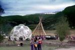 Fly's Eye Dome, Dymaxion Car, Snowmass, Colorado, Windstar Event, July 1980, 1980s, KSFV01P15_07