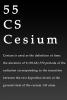 Cesium 55, Cs, MACV01P01_02
