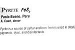 Pyrite FeS2