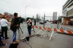 Television News Camera, Reporter, Oklahoma City bombing, tripod, MXNV01P11_01