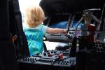 Toddler Girl Flying a Helicopter, United States Army