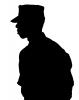soldier silhouette, logo, shape, MYAV01P04_07M