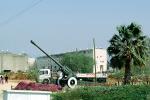 IDF, Israeli Defense Force, gun, canon, palm tree, Jerusalem, MYAV02P02_11