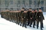 Marching Russian Soldiers, Military Academy, cold, snow