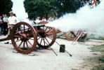 Cannon Firing, Revolutionary War, American Revolution, Battlefield, Continental Army, History, Historical, Concord, New Hampshire, War of Independence, artillery, gun, firepower, smoke, MYAV03P06_02