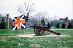British Flag, Cannon, Revolutionary War, American Revolution, Battlefield, British Army, History, Historical, War of Independence, Union Jack, artillery, gun, firepower, MYAV03P06_14
