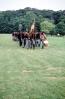 Marching soldiers, infantry, color guard, drums, drummer, Civil War