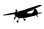 Cessna L-19 silhouette, shape