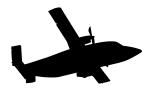 C-23 Sherpa silhouette, shape, MYAV03P10_01M