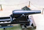 Rodman Gun, Civil war gun, artillery, cannonballs, cannon, Coastal Defense, shoreline, shore, coast