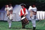 Drum and Fife Corps, Tents, Encampment, Revolutionary War, combat, battlefield, troops, uniforms, americana, soldiers, colonial, American Revolution, History, Historical, British Army, War of Independence