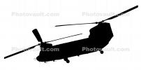 Boeing-Vertol CH-47 silhouette, shape, mask, MYAV04P05_19M