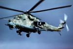 387, Mil Mi-24 Hind, Russian Helicopter in flight, flying, airborne, MYAV05P08_15