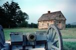log cabin, Cannon, Revolutionary War, American Revolution, Battlefield, Continental Army, History, Historical, War of Independence, artillery, gun