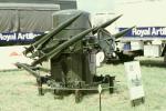 British Rapier Missiles, Radar controlled Missile launcher, Surface-to-air missile, SAM, Rocket launcher, aviation, MYAV06P14_04