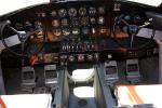 Cockpit of a Grumman U-16, US Coast Guard, steering wheels, pedals, MYCD01_038