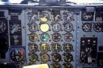 Hercules HC-130H cockpit, dials, USCG, SAR